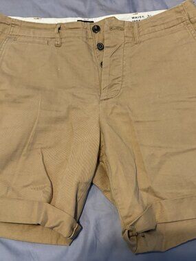 J. Crew tan colored denim shorts